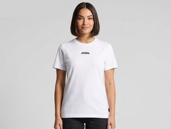 Girls staple tee White